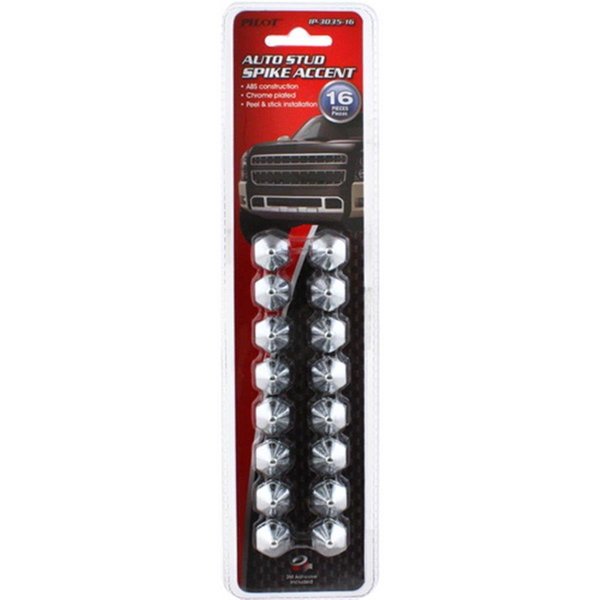 Pilot Automotive Auto Stud Spike Accents Kit, 16 Piece PI433520